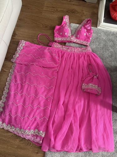 Pink lehenga indian wedding - pink,