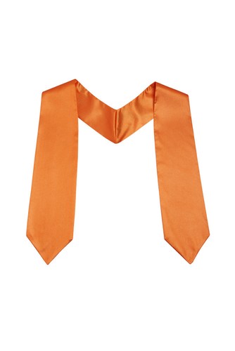 Orange satin choir sash - orange,
