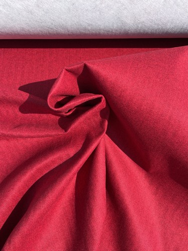 Meters red herringbone wool - 5,