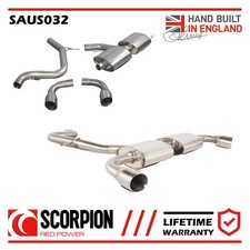 SAUS032 Scorpion Exhaust fits Audi TT MK2 2.0 TFSi 2WD 06-14 Cat Back System