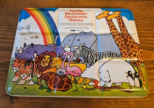 Vintage tin lithograph - tin,