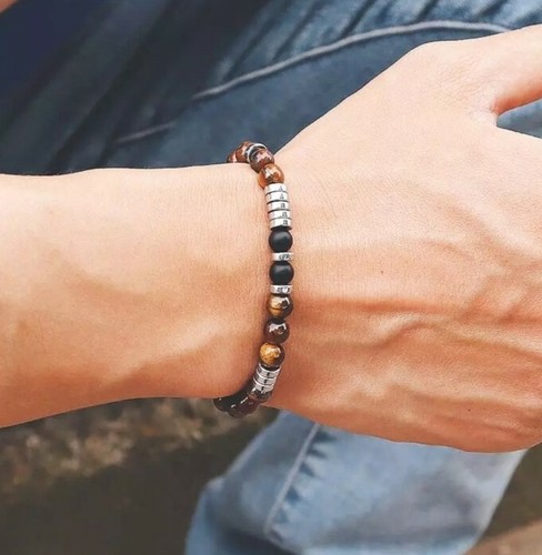 6mm tiger eye with - 6mm, onyx