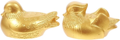 Golden mandarin ducks - mandarin,