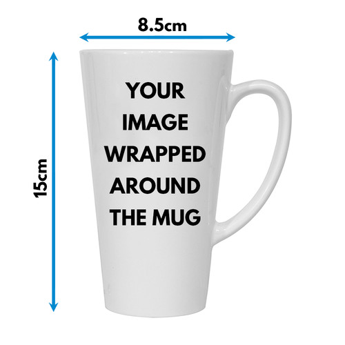 Custom printed 17oz latte mug - custom,