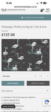 Cole & Son Wallpaper Flamingos