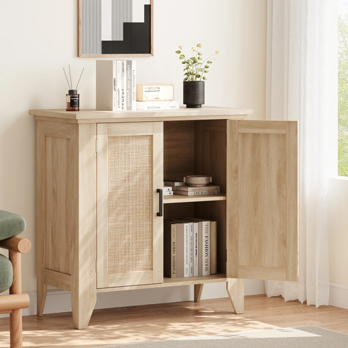 Wicker sideboard cabinet - sideboard,