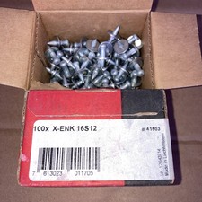 200 Hilti X-ENK 16 S12 16mm  Steel Fixing Nails Nail Gun 41503 DX400B DX450