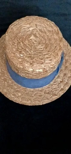 Vintage gents straw boater - vintage,