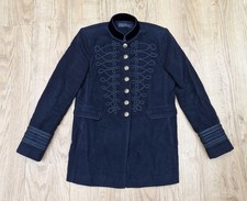 Zara Black Velvet Military