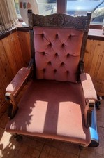 Edwardian Mahogany Salon Open Armchair