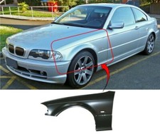 Fits BMW 3 E46 2 Door Coupe / Cab 1999-2003 Front Wing Primed Left Not M3 Model