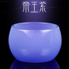 Imperial Purple Jade Porcelain Tea Cup Glazed Stone Chinese Style Tea Set