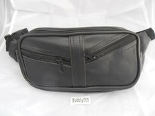 Large Multi Pocket Faux Leather Bumbag Jogging Holiday Document Money Phone 8043