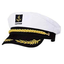 (New) Adult Satin Captain Hat