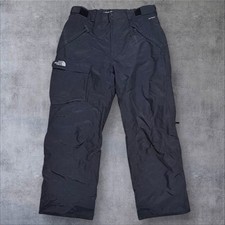 Mens Black The North Face Hyvent Ski Trousers Salopettes (Size L) S734