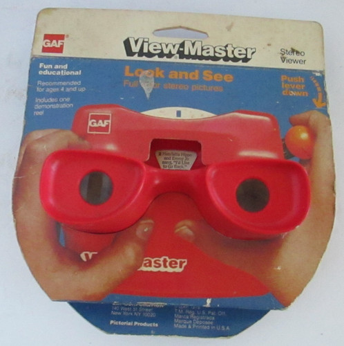 Vintage gaf view master - gaf, red