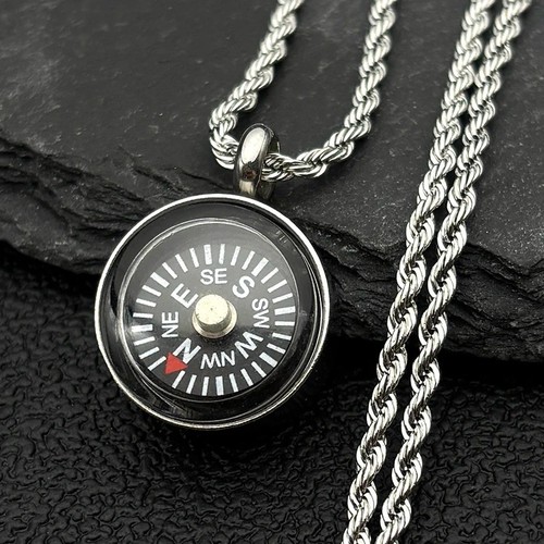 18kgold compass pendant - compass,