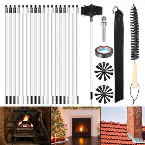 Flexible chimney sweep - sweep, set