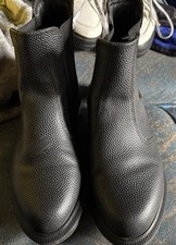 Dr. Martens Flora Chelsea Boot , Black Leather , Size 4 