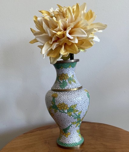 Vtg enamel copper chinese - enamel,