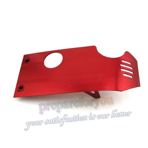 Red engine skid - plate, for