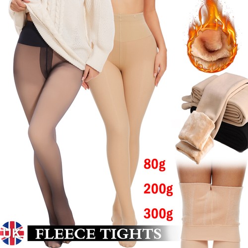 Fleece lined tights fake - tights,