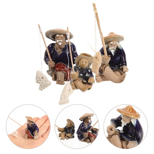 Pcs man fishing - 3, ornament