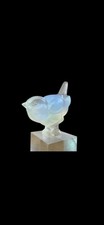 Opalescent Glass Bird Signed