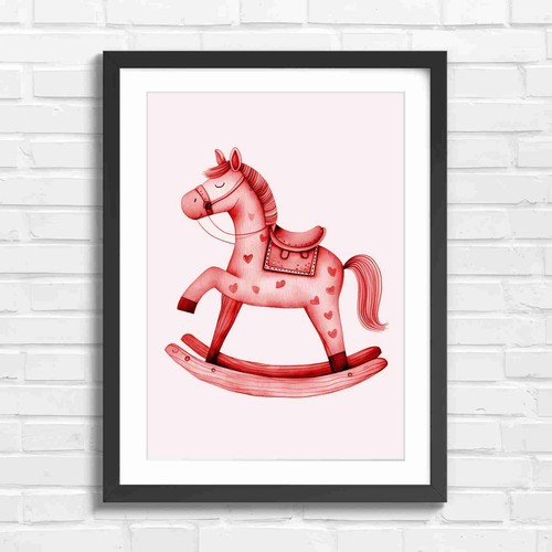 Whimsical wooden rocking horse - whimsical,