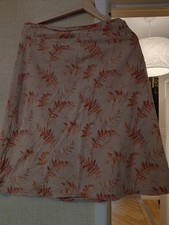 Bensimon Knee Length Cotton Lined Skirt Size 10