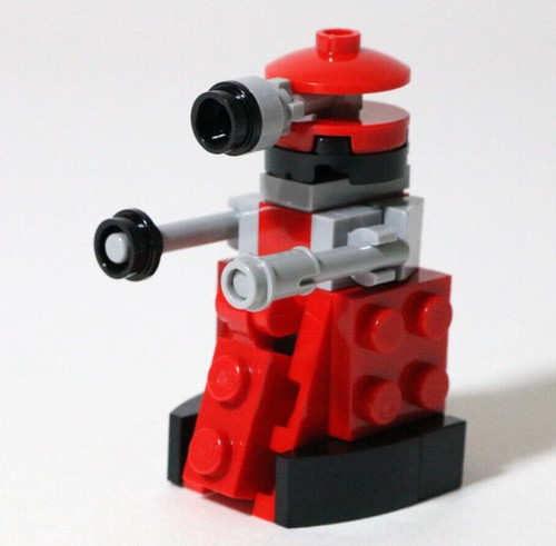 Lego red dalek - red, made