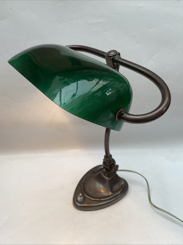 Antique bankers desk lamp - antique,