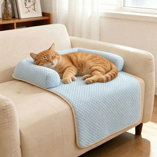 Breathable cat cooling bed - cat,