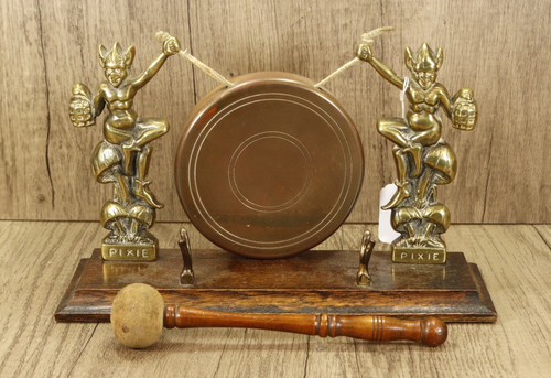 Antique cornish pixie gong - antique,