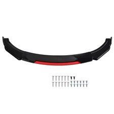 UK Black +Red Front Bumper Lip