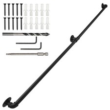 100cm-300cm Handrail Stair Rail Grab Balustrade Metal Staircase Banister Bar UK