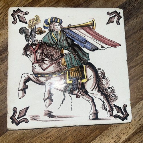 Vintage polychrome delf style - polychrome,