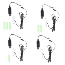 AA to 4AA Battery Eliminator USB Power Supply Replace 1-4pcs1.5V AA Batteries