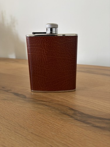 Stainless steel hip flask - steel,