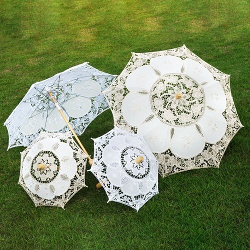 Lace parasol handheld - parasol,