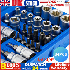 34pcs Torx Star Socket & Bit