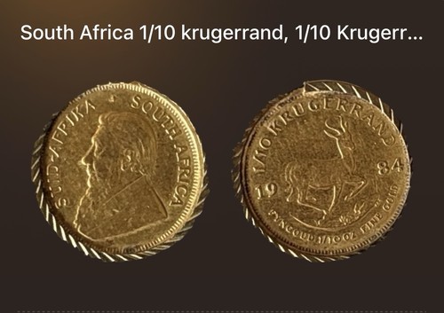 Kruggerand gold coin 10 - kruggerand,