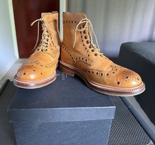 Grenson Fred Brogue Boot Tan UK Size 8.5