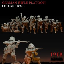 28mm WW1 German Rifle Section - 1918 The Great War World War One Trench Infantry