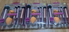 3 x Real Techniques Everyday Essentials Anti-microbial Make-up Brush Set J968