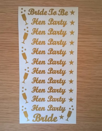 Hen party bride - hen, words