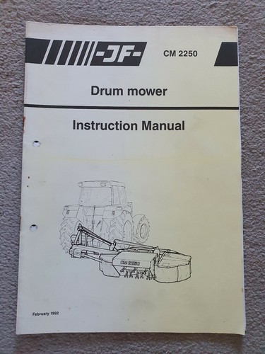 Cm2250 drum mower operators - cm2250,