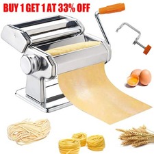 5 IN 1 STAINLESS STEEL PASTA LASAGNE SPAGHETTI TAGLIATELLE RAVIOLI MAKER MACHINE