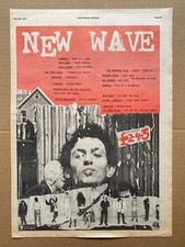 VARIOUS PUNK NEW WAVE (B) POSTER sized original music press advert from 1977 - p