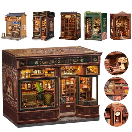 Wooden book nook - book,